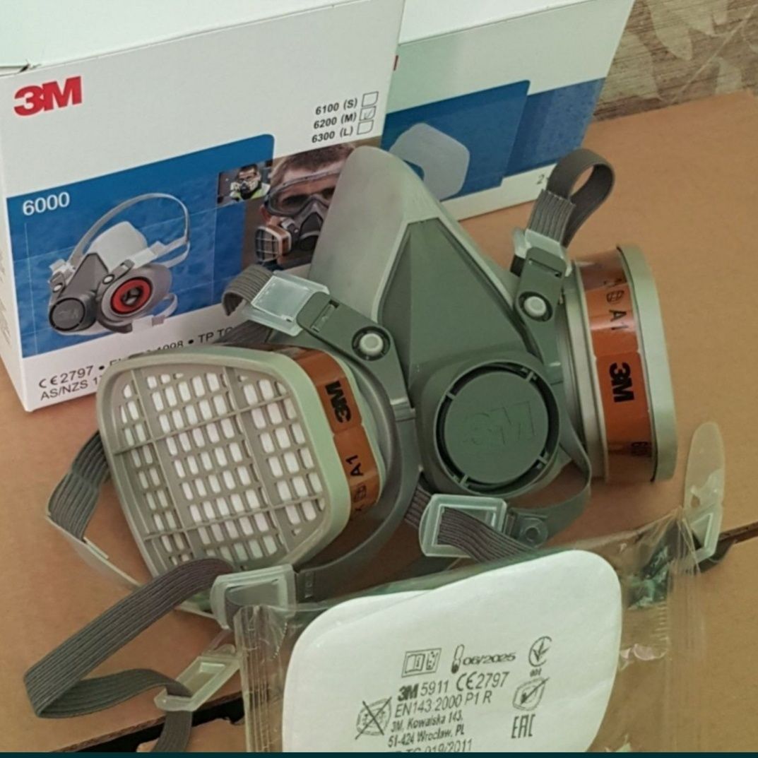 Masca 3M 6200 + accesorii , completa pentru munca