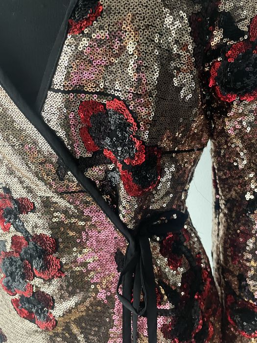 Rochie zara paiete, florala  , spectsculoasa, marime  xs