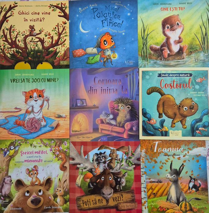 Set de carti cu povesti pentru copii, frumos ilustrate, neutilizate