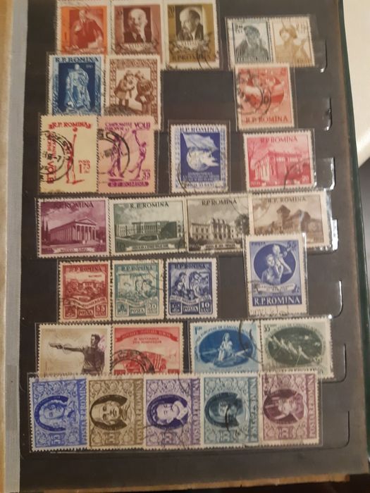 Vand clasor cu serii intregi de timbre anii completi 1953 1954 1955