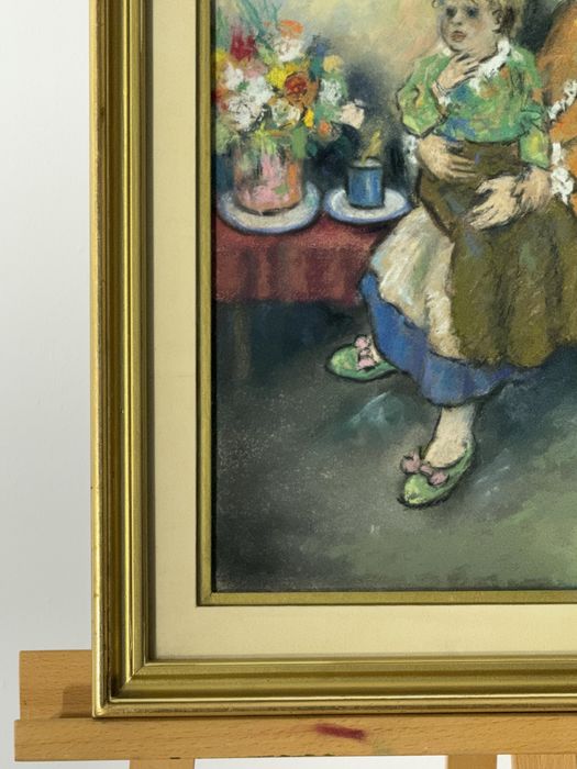 Interior de Familie, Tablou Original Semnat Ion Bărbulescu (B'Arg)