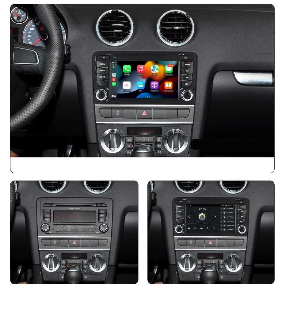Navigatie Audi A3 , 2002-2013 Android 13  Carplay Camera Marsarier