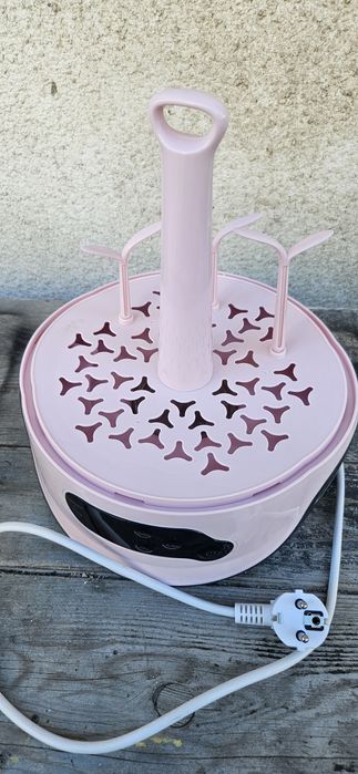 KIKKA BOO Електрически стерилизатор със сушилня TWILL PINK