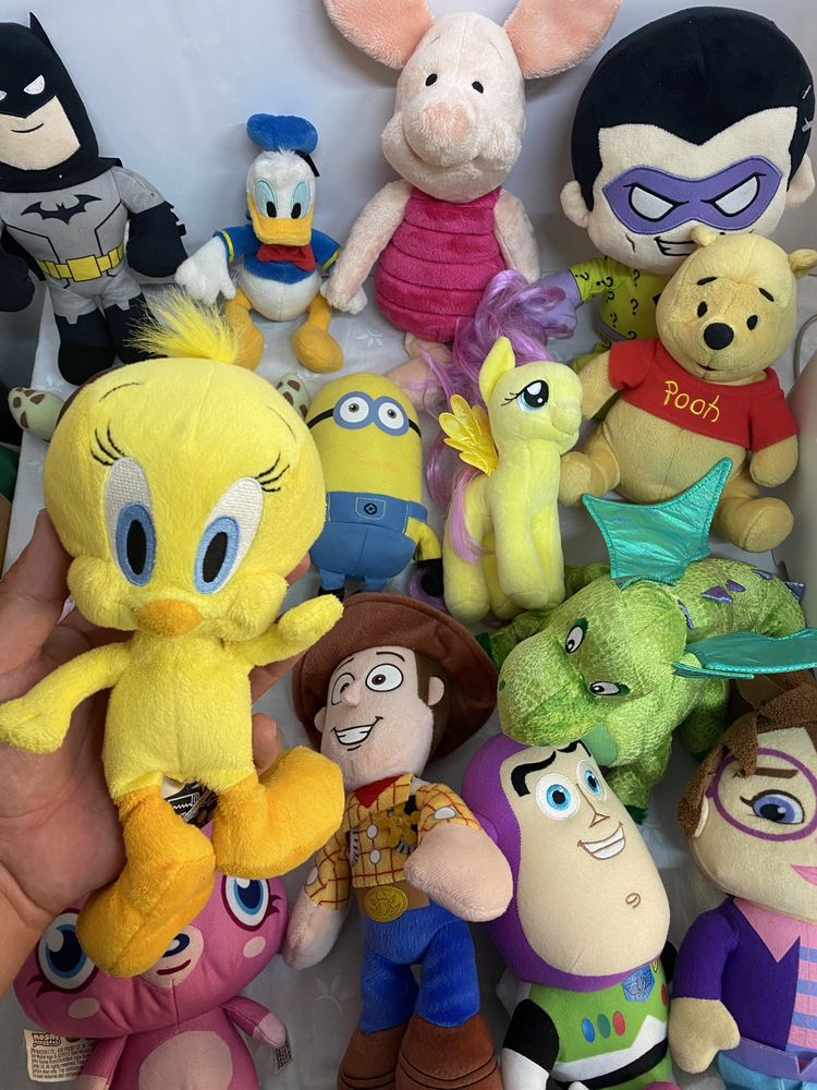 Disney Lot 15 jucării din pluș diverse modele 18-25 cm