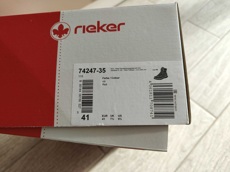 Боти на Rieker, размер 41