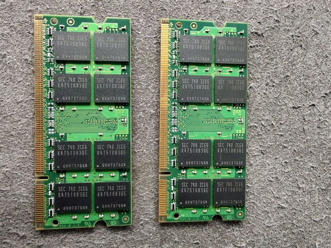 Рам за лаптоп 2х1Gb DDR 2