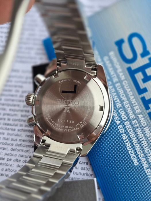 Ceas NOU Seiko Prospex Speedtimer Solar Chronograph, full set acte
