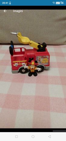 Masina pompieri cu figurina Mickey Mouse