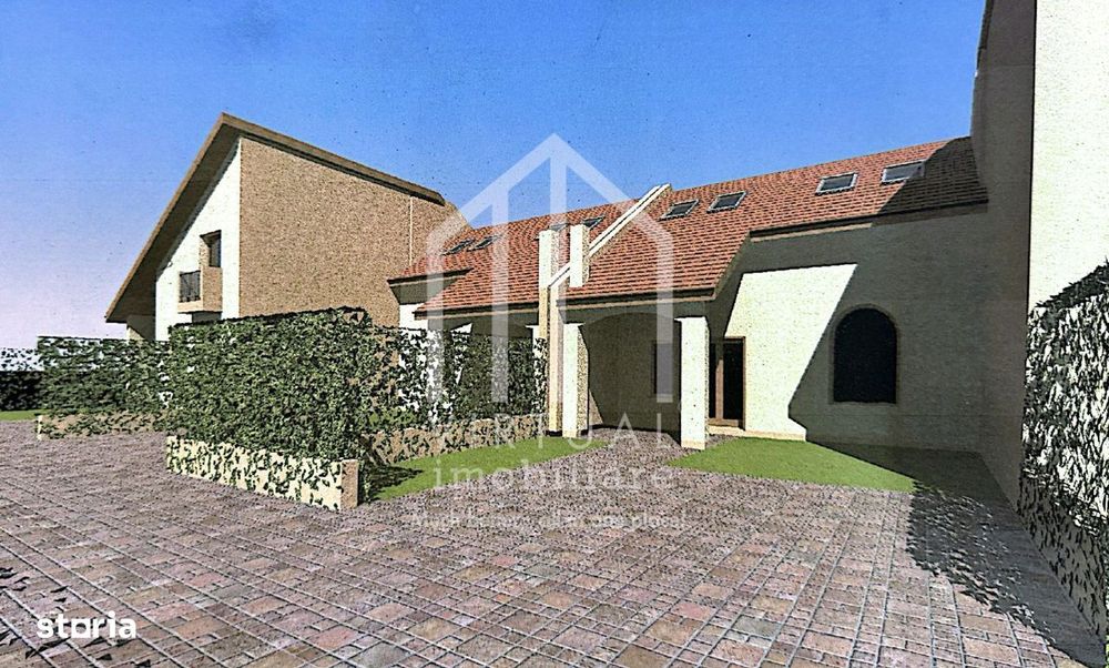 Casa cuplata cu 5 camere, 127mp utili, 136mp curte libera, Sura Mica