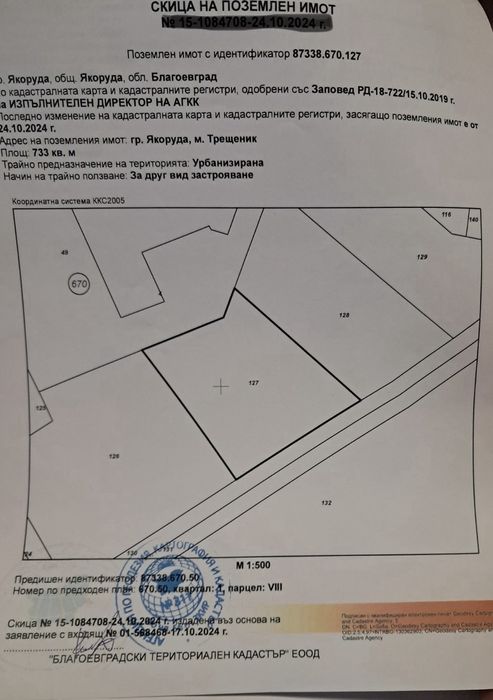 Имот в местност Трещеник
