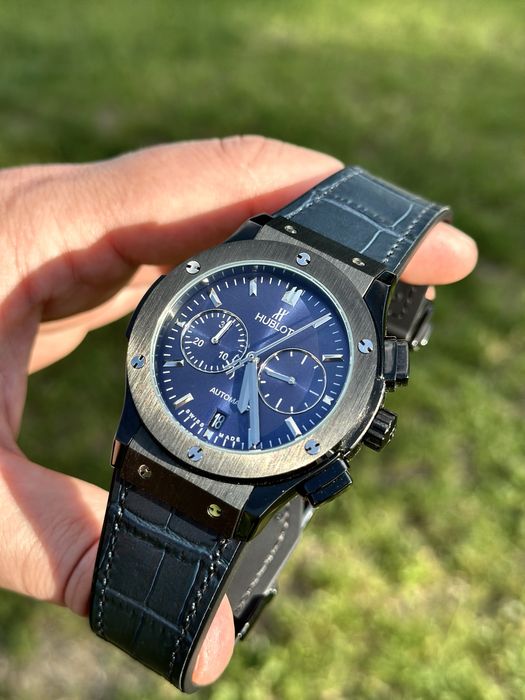 ceas barbat hb classic fusion blue dial 45,mm