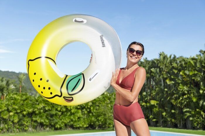 Надуваем пояс Bestway Fresh Squeezed Lemon, 114 см, PVC, жълт, за деца