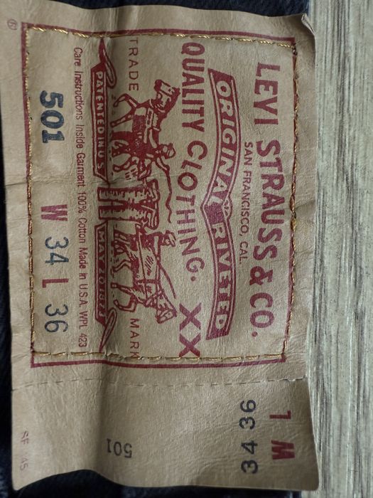 Blugi LEVIS 501 USA 1995 Negru Barbati | Marime 34 x 36 (Talie 88 cm)