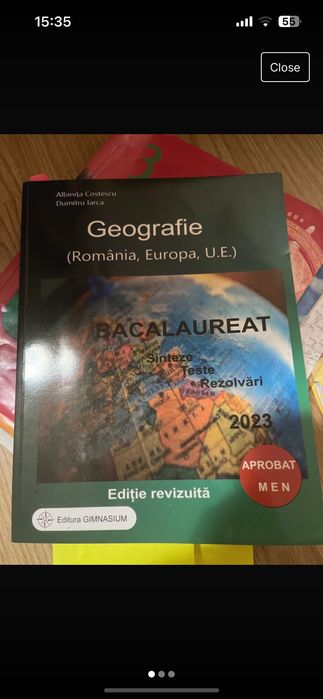 Materiale BAC manual geografie