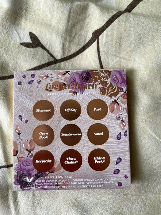 ColourPop Locket Down палитра сенки за очи