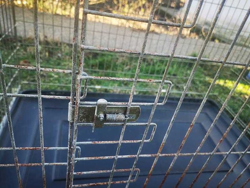 голяма метална клетка за куче 106x65x70см за транспорт и стационар