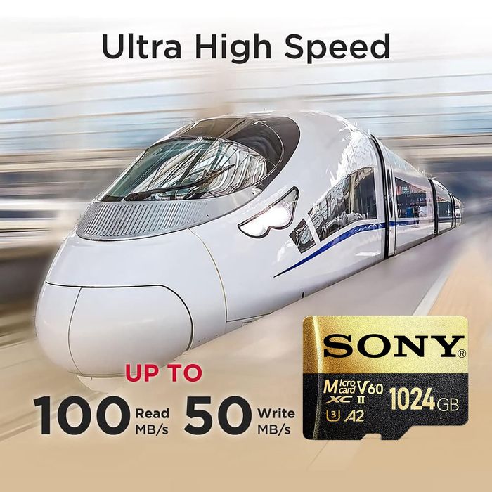 Карта памет SONY  512GB. Подходяща за 4К видео