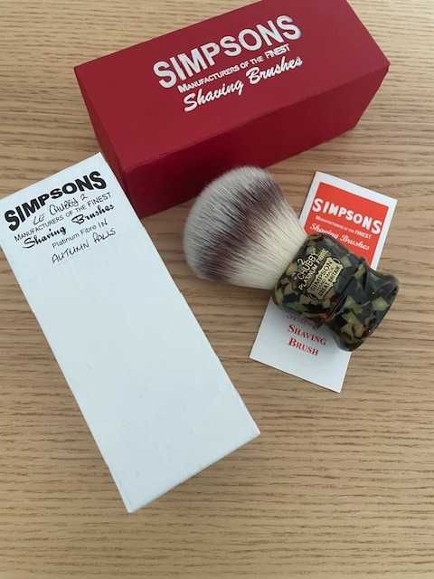 Pămătuf de bărbierit Simpsons Chubby 2 Platinum Fibre - Autumn Fall