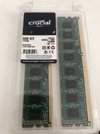 Ram PC DDR3L Crucial 8gb Kit 2x4Gb CL11 1.35V UDIMM nou