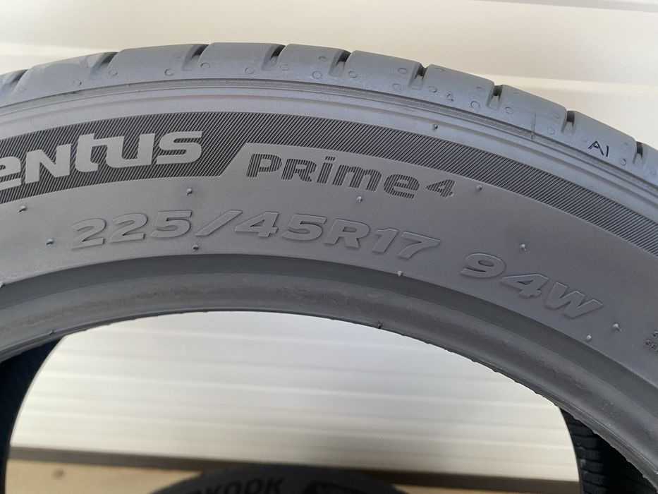 2бр летни гуми 225/45/17/Hankook ventus prime 4/dot0822г/5мм грайфер