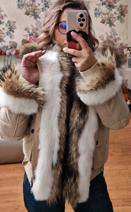 geaca cu blana naturala