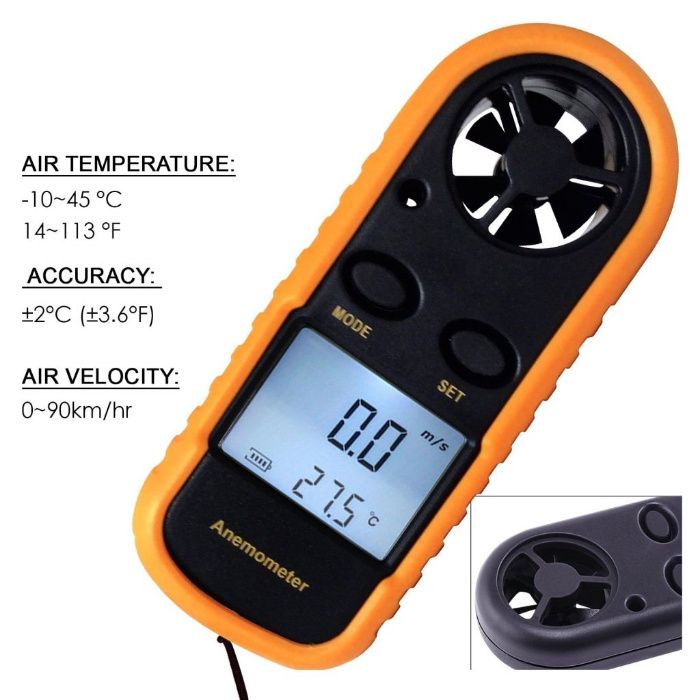 AM-816 Ветрометър ( Анемометър) + термометър