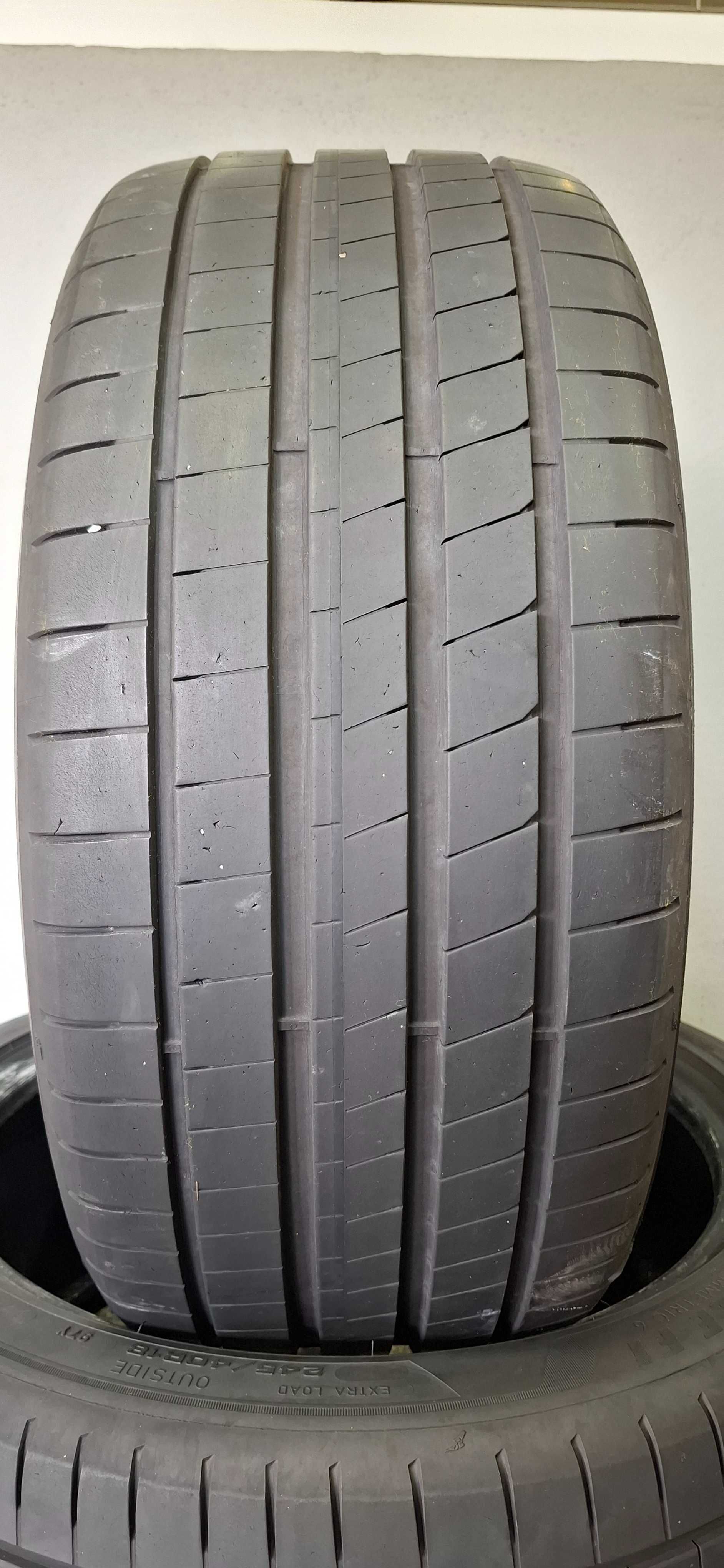 2бр. 245/40/18 Goodyear 6mm грайфер, дот 22г. Безплатен монтаж