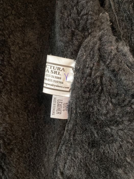 Cojoc gros barbati, XXL, negru, blanita de oaie