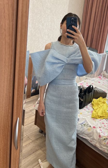 Платье Malli небесно голубого цвета