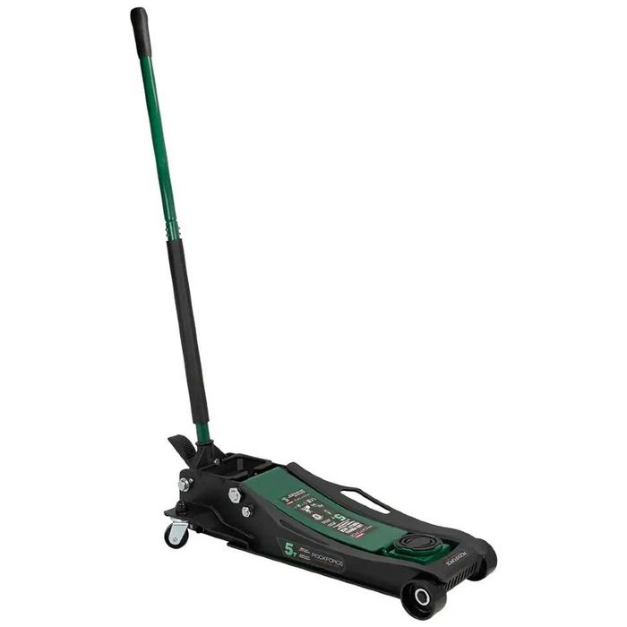 Нископрофилен крик 5 тона ROCKFORCE с две помпи и педал 96-595 мм