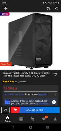 Carcasa Fractal Design Meshify 2 XL Black TG Light Tint, full Tower