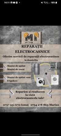 Oferim serviciu de reparații electrocasnice la domiciliu