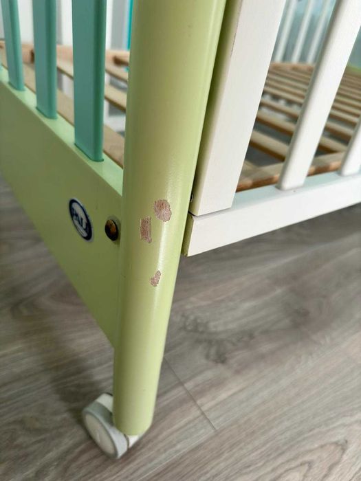 Patut lemn Pali  cu sertar + bara de protectie