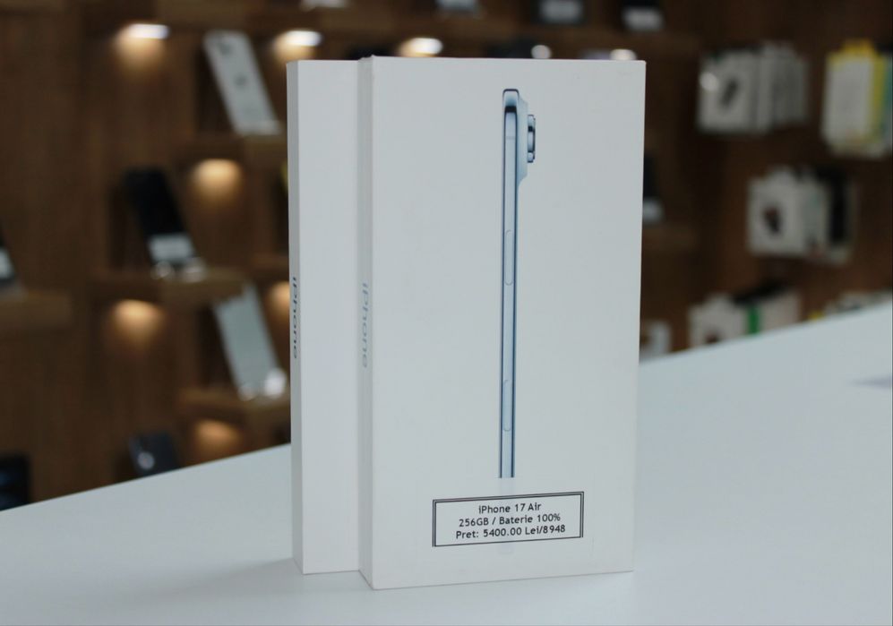 iPhone 17 Air | 256GB | 5G | Sky Blue | RATE CU BULETINUL