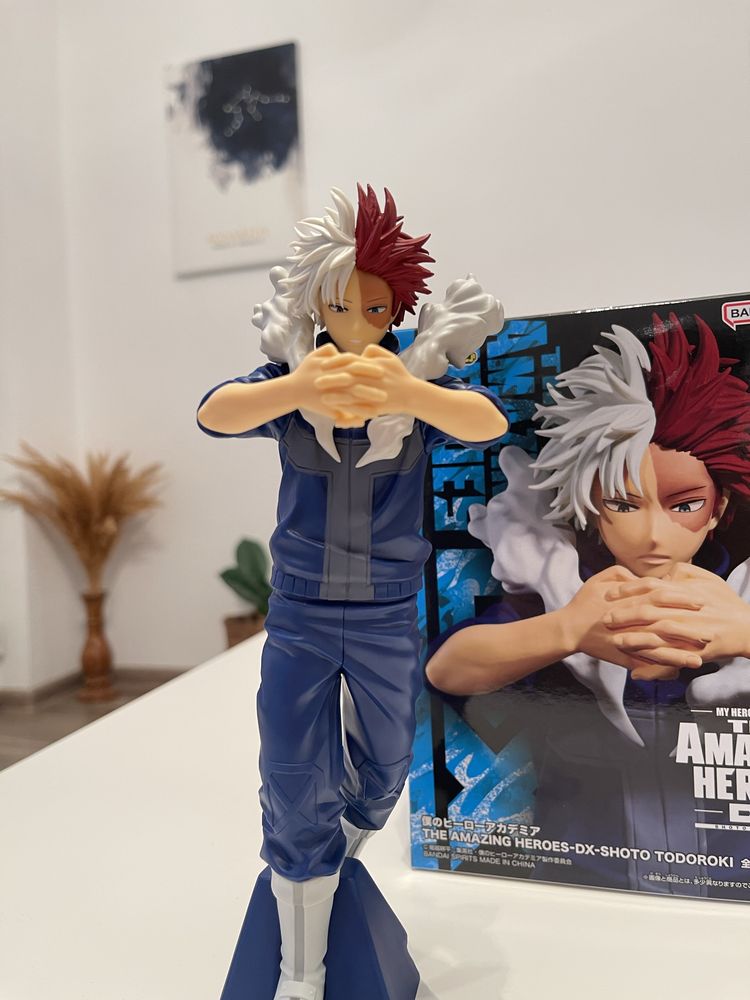 Figurina Shoto Todoroki originala Banpresto din My hero academia sez 7