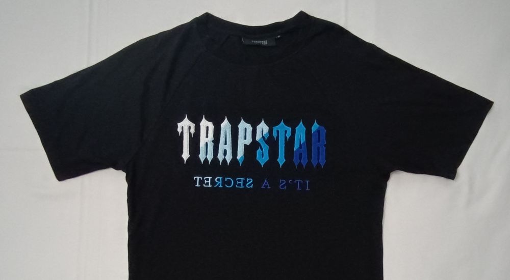 TRAPSTAR T-Shirt оригинална тениска M памучна фланелка черна