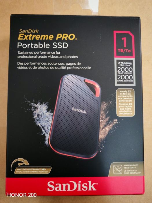 Sandisk extreme pro 1tb portable ssd open box