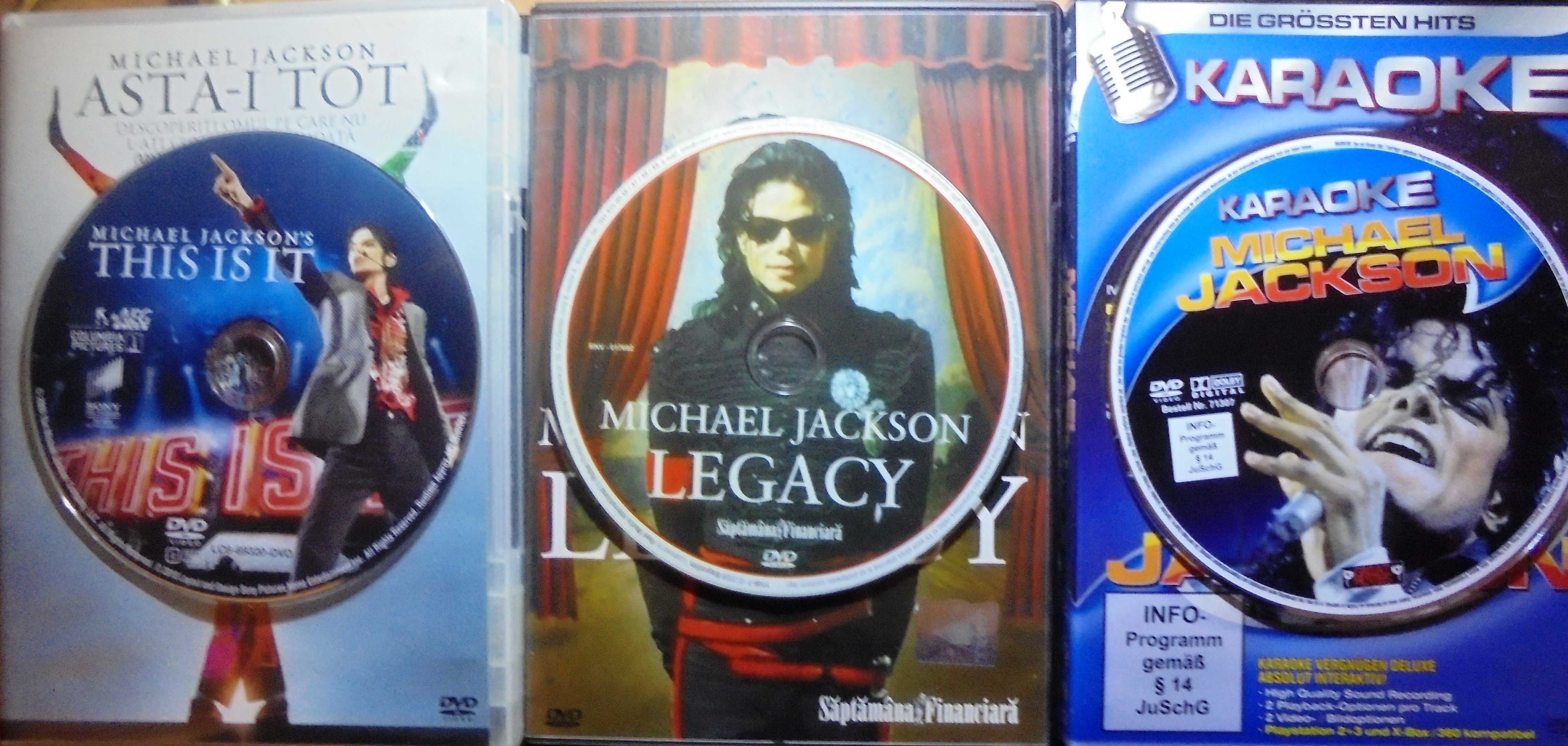 Vand set 3 DVD originale cu Michael Jackson