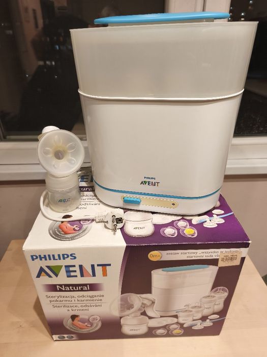 Стерилизатор Philips Avent + ръчна помпа