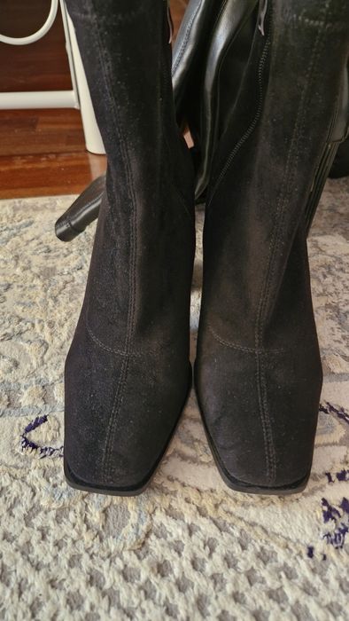 Сапоги замша р 40