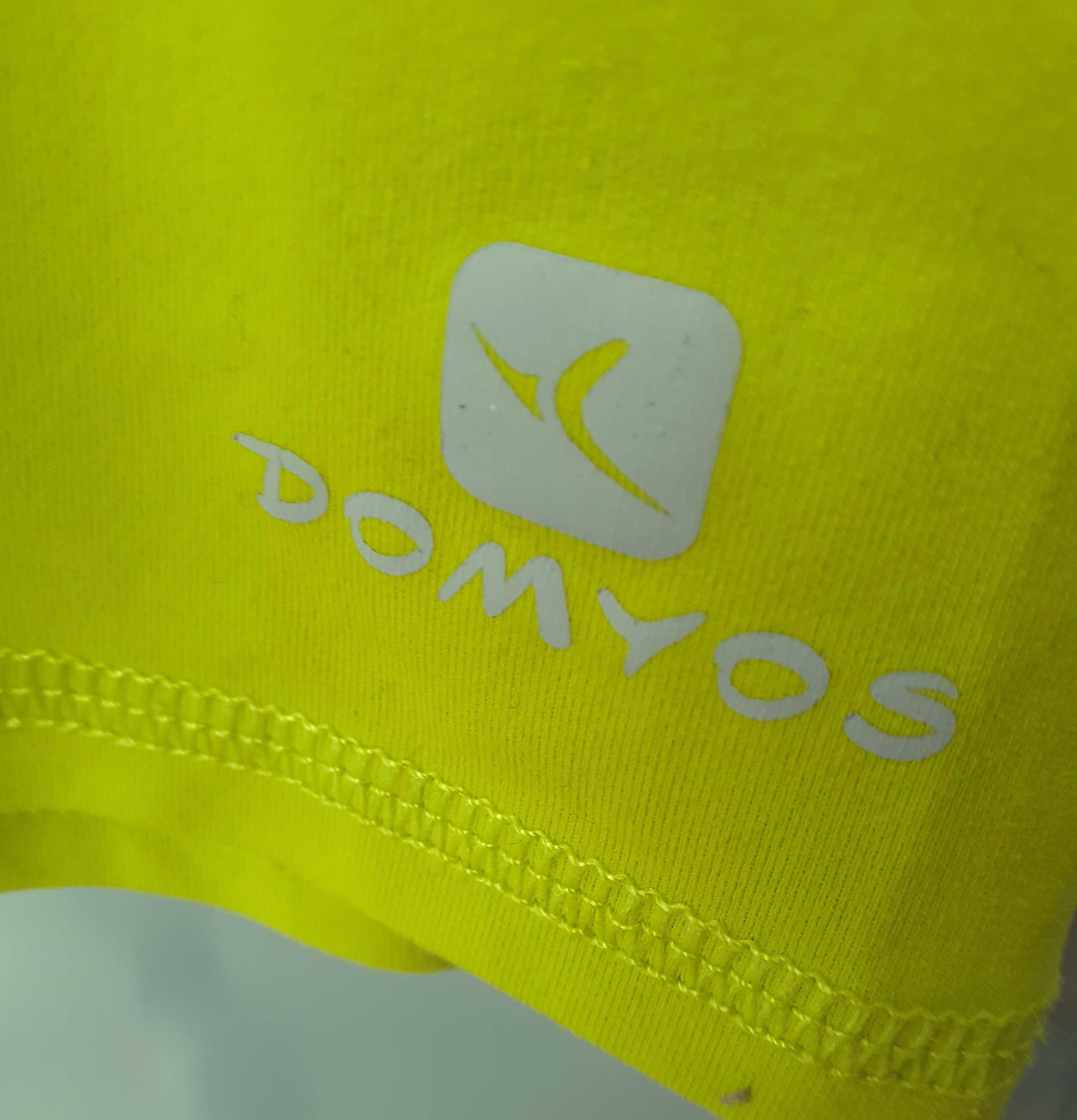 Tricou Decathlon Domyos (original) , galben mustar, model cu imprimeu