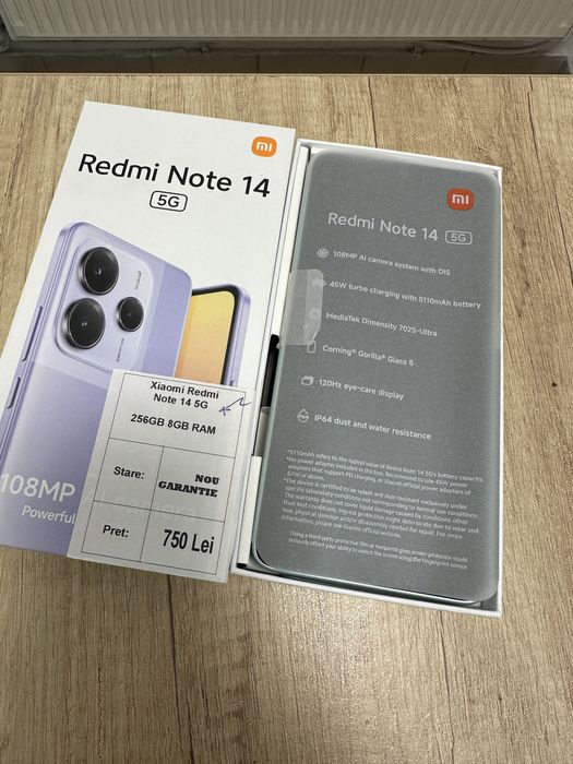 Redmi Note 14 - 5g - NOU | 256GB