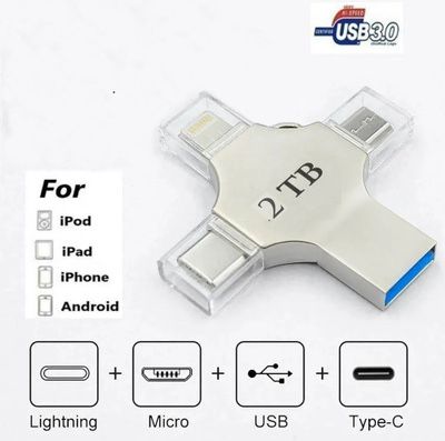 USB flash 4 in 1. Флешка 4 в 1. 2 тб.