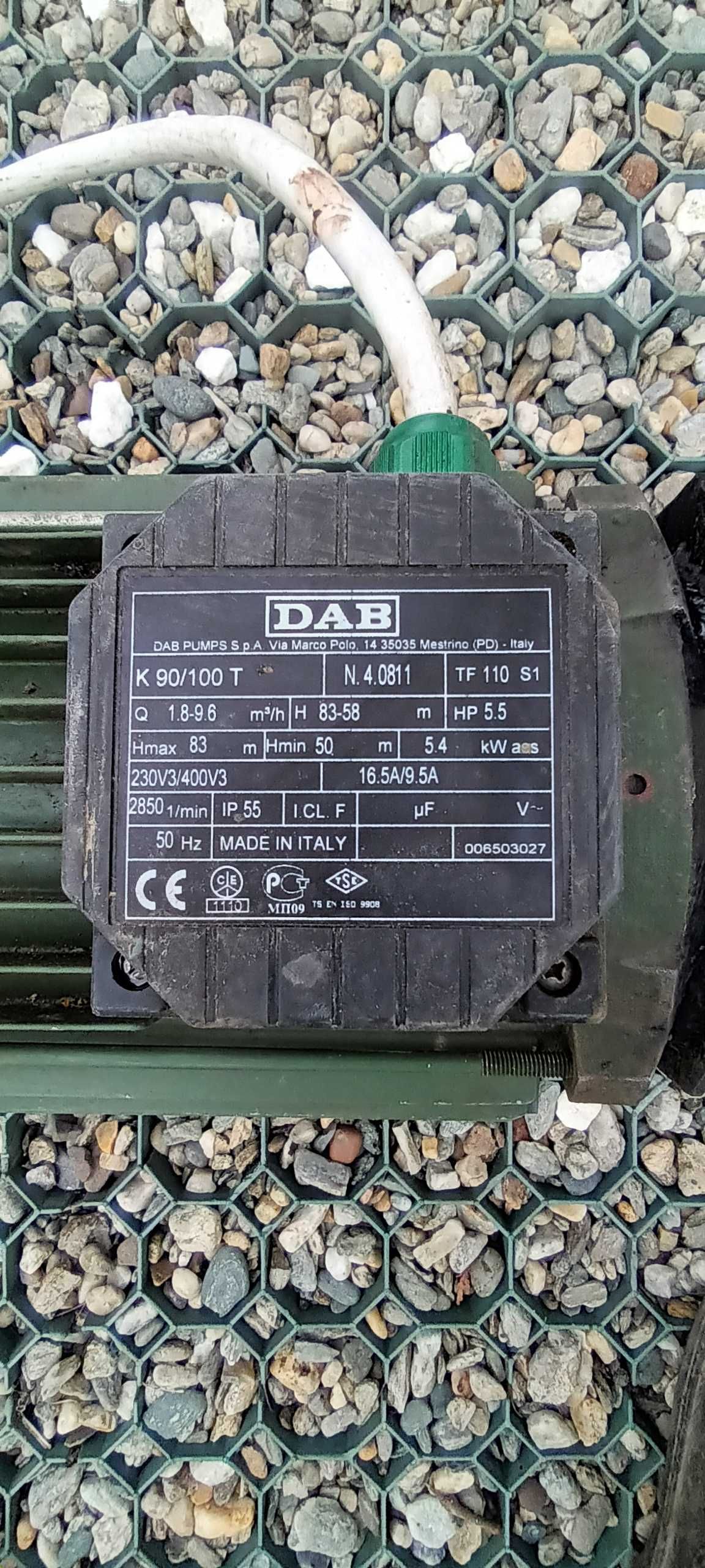 Motor trifazat 5,4 kw cu 2850 rotații pe minut