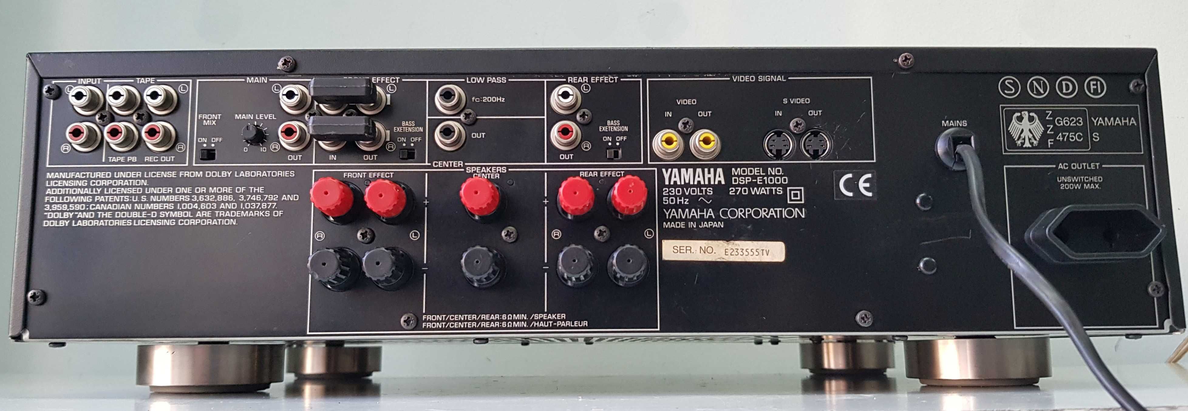 Yamaha DSP E 1000 amplificator procesor muzica film arta colectie