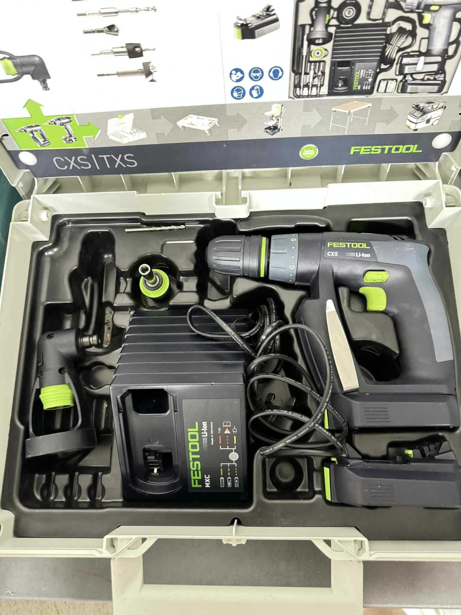 Festool CXS 2,6-Set 240 V – Разопакован, като нов, пълен комплект!