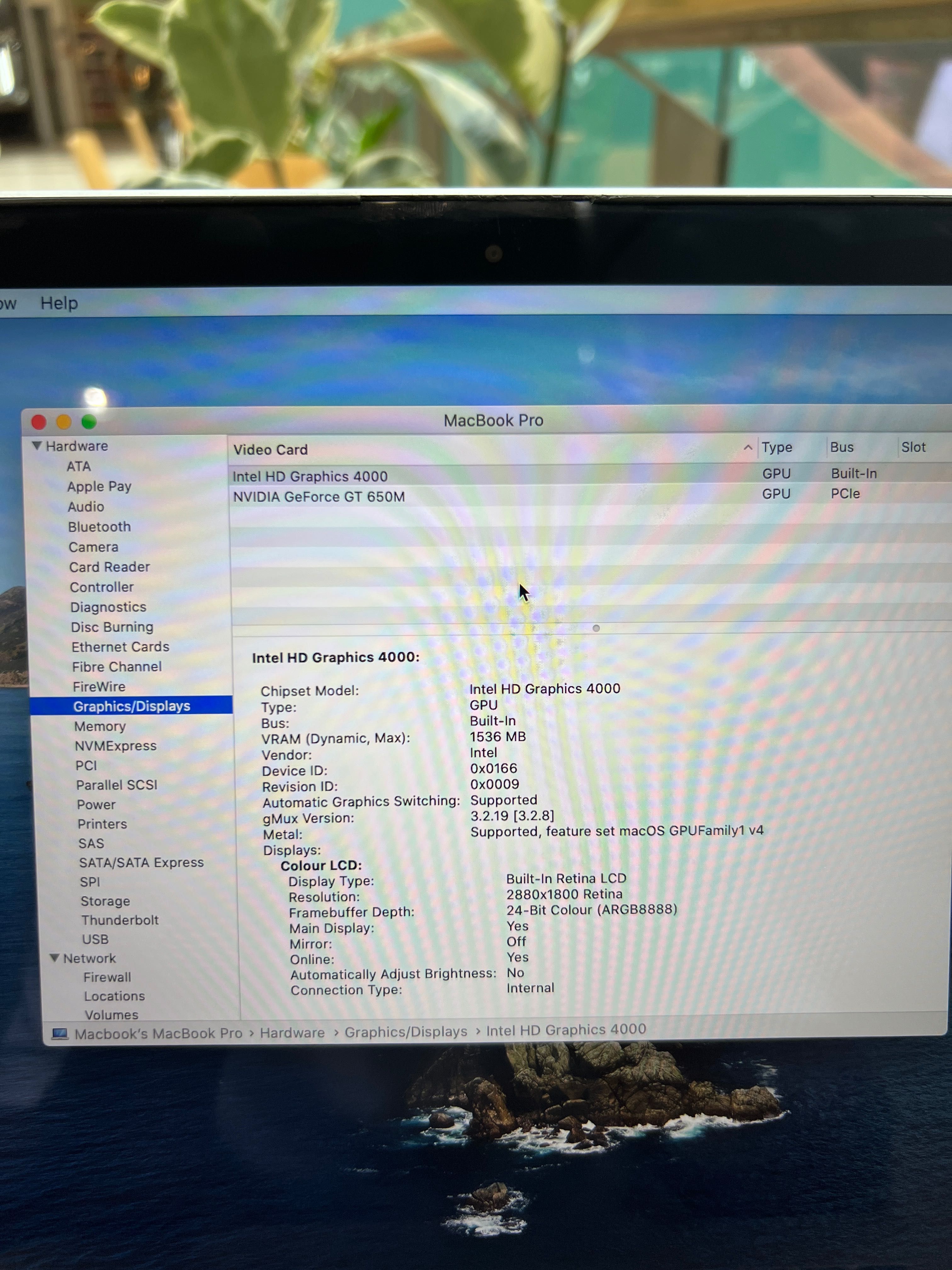 MacBook Pro 15 Mid 2012 Retina 4K Quad Core i7