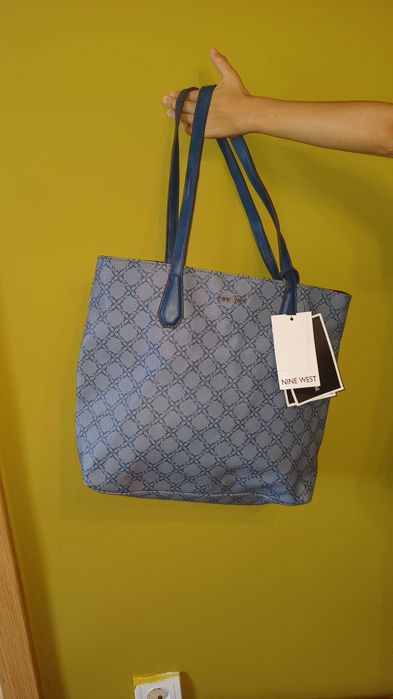 Nine west синя чанта