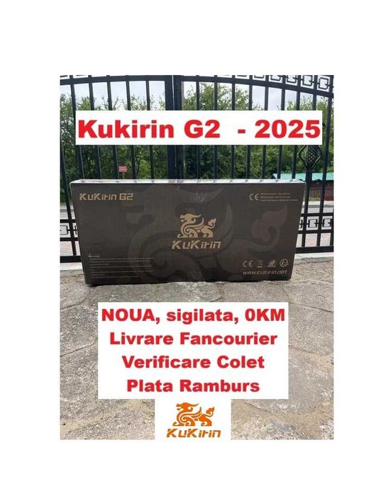 Kukirin G2 2025 + Garantie +, NOUA, Sigilata , 0KM  Livrare Fancourier