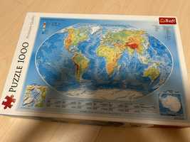 Пазлы карта мира
